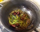 A picture of step 6 of Indian style tomato chutney.