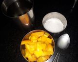 A picture of step 1 of Mango fruti.