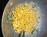 A picture of step 3 of Saucy sweet corn.