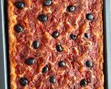 A picture of step 8 of Gluten-Free Focaccia with Tomatoes and Olives 😀.
