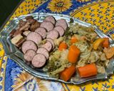Une image de l'étape 23 de Potée au chou, saucisse de morteau, lard, carottes et navets.