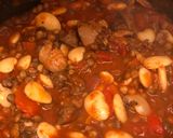 A picture of step 5 of Game meat, butter bean and lentil cassoulet.
