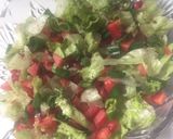 A picture of step 1 of Pomegranate salad.