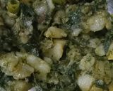 बथुआ की भुर्जी(bathua ki bhurji recipe in hindi) रेसिपी चरण 4 फोटो