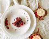 A picture of step 4 of ROSE COCONUT LADDU No Time No - fry Diwali sweet special Rose coconut laddu 🌹🌹.