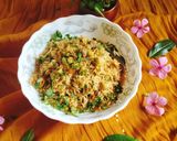 A picture of step 8 of Gobindobhog Rice pulao 😋😋.