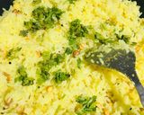 A picture of step 2 of Lemon Rice.