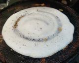 A picture of step 2 of Dosa with Chocolatey Nutella and ripe banana filling.