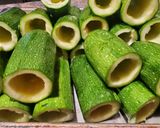 A picture of step 3 of Kousa (Syrian Stuffed Squash).