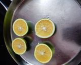 A picture of step 1 of Fresh sweet lime juice.