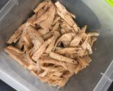 Hình bước làm 2 của món Cơm gà xé chay