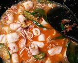 Foto langkah ke 4 dari resep Cumi pete cabe ijo.