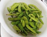 A picture of step 2 of Frozen Edamame Made Even Tastier with One Extra Step!.