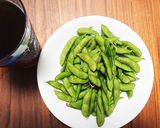 A picture of step 4 of Frozen Edamame Made Even Tastier with One Extra Step!.