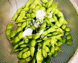 A picture of step 3 of No-Water! Intensely Flavorful Roasted Edamame.