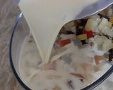 A picture of step 2 of Egg pudding trifle.
