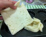 【簡易麵包蛋撻】的食譜步驟1照片