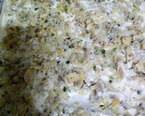 Foto del paso 7 de la receta: Pizza de champignones con masa soufflé y salsa blanca.🍕🍄