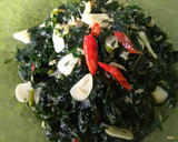 Foto langkah ke 6 dari resep Tumis Daun Pepaya Jepang.