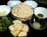 A picture of step 1 of Urad dal bread.