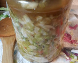 A picture of step 6 of Fermented Kiwi Cabbage Chow Chow.