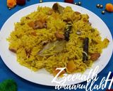 A picture of step 7 of Kashmiri Fruit Pulao.