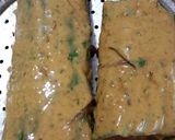 A picture of step 5 of Alu vadi (colacasia leaves fritters).