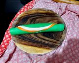 A picture of step 6 of Tri-colour Chicken Walnut Momos.