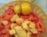 Foto langkah ke 1 dari resep Selai Pepaya Nanas (Pinneaple Papaya Jam).