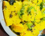 A picture of step 9 of Gujarati Yellow Dhokla.