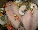 A picture of step 1 of My Mixed Fish Pie with Cheesey Mash ☺.