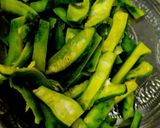 A picture of step 3 of Kaju Karela Sabji.