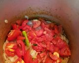 A picture of step 4 of Chicken curry.