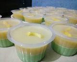 Foto langkah ke 7 dari resep Pudding lapis Pandan &Nangka.