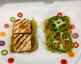 A picture of step 6 of Open Grilled Paneer and Cheesy Corn Maggi Sandwich.