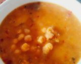 A picture of step 4 of Halwa, Puri, aloo tarkari & chane ki tarkari.