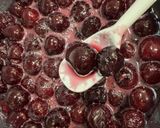 A picture of step 4 of Cherry Compote.