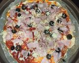Foto del paso 4 de la receta: Pizza con base de pollo, baja en HC (Keto)