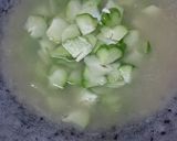 Foto langkah ke 4 dari resep Sayur Bobor Labu Siam dan Daun Katu.