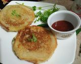 A picture of step 3 of Potatoes and corn bread sandwich (3rd entry).