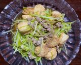 รูปขั้นตอนการทำที่ 3 ของ กุยช่ายขาวผัดเต้าหู้หมูสับ