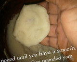 A picture of step 8 of Pounded Yam and Egusi Soup with Bitterleaf.