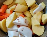 Une image de l'étape 3 de Lapin à la tomate et ses légumes au nutricook seb.