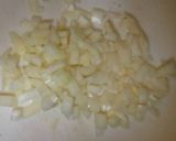 A picture of step 3 of Cream of mushroom chicken livers.