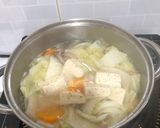 Hình bước làm 2 của món Canh thịt dê nấu cải thảo, đậu hũ non