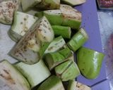 Foto langkah ke 1 dari resep Sambal Terong Hijau Kukus.