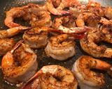 A picture of step 4 of Cajun shrimp and rice scampi.