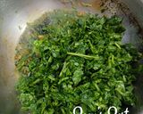 A picture of step 3 of Mustard Greens Palya (Sarson ka Palya).