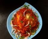 A picture of step 5 of Tawa butter Masala Pav.
