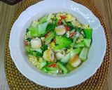 Foto langkah ke 9 dari resep Tumis Bok Coy Kuah Telor Bakso.